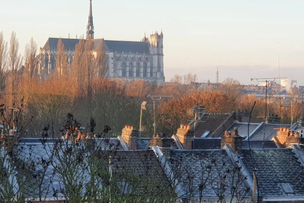 Maison Famille-Confort-Terrasse Jardin-Vue Cathedrale Amiens Exteriör bild